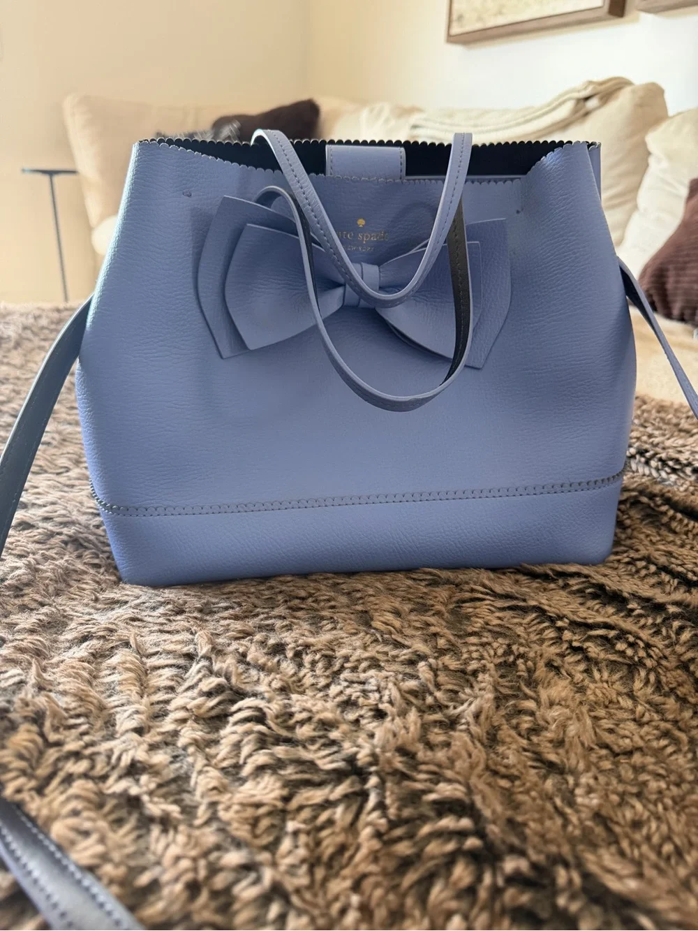kate spade lavender bow shoulder bag